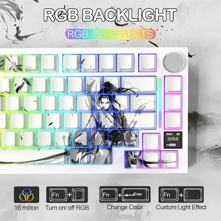 Attack Shark X820 Ultra Wireless Mechanical Gaming Keyboard Dark Warrior