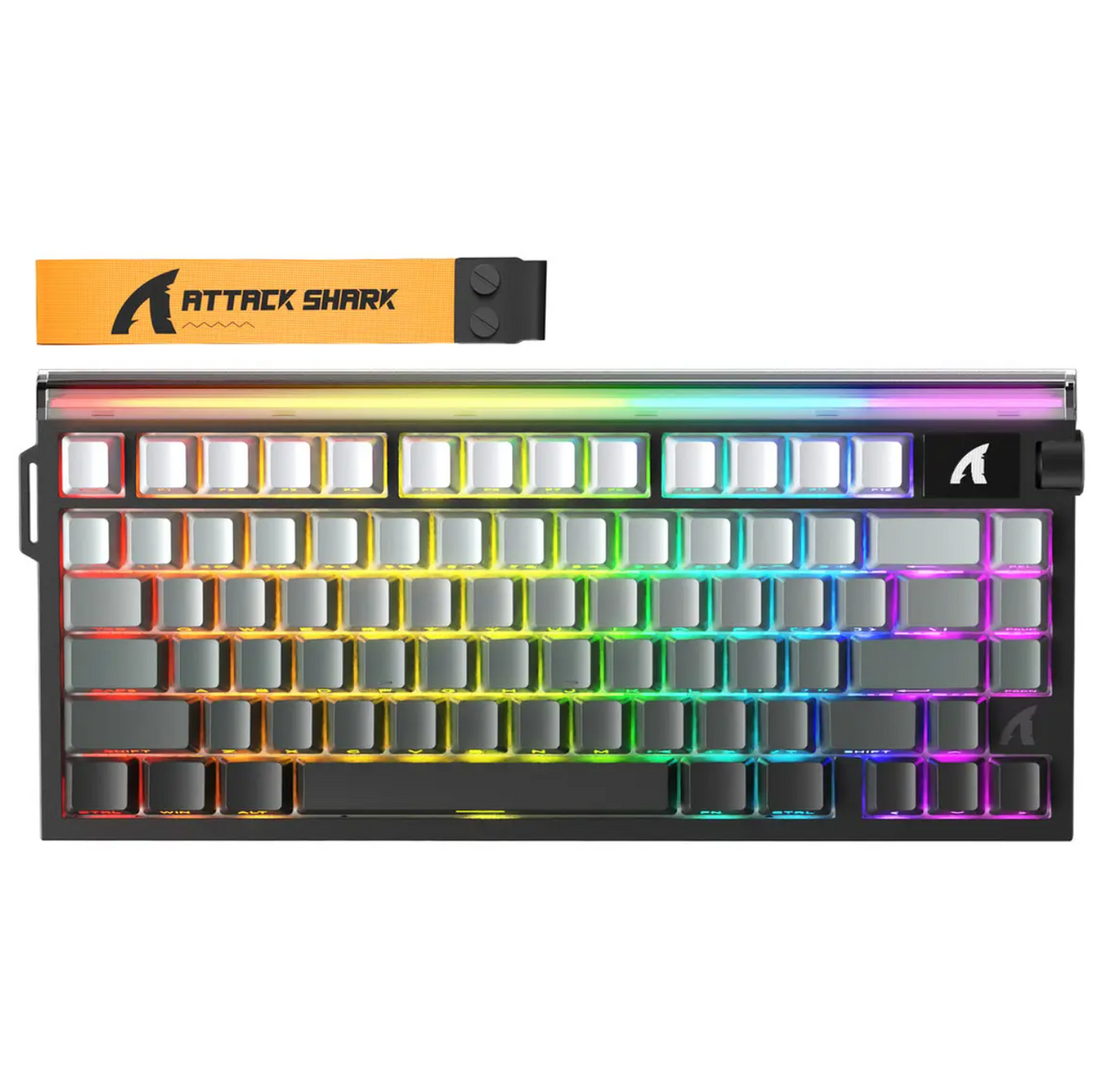 ATTACK SHARK R85 HE Rapid Trigger Keyboard, 75% Wired 8000Hz, Magnetic Switch, Moonlight Night