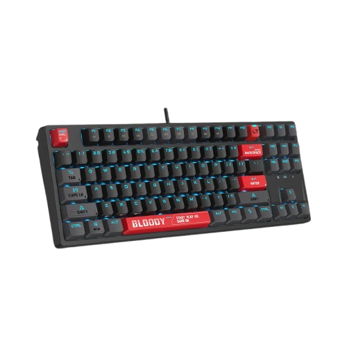 Bloody AT87 Alpha Optical Switch Mechanical Keyboard - Bloody Red