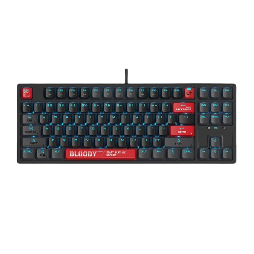 Bloody AT87 Alpha Optical Switch Mechanical Keyboard - Bloody Red