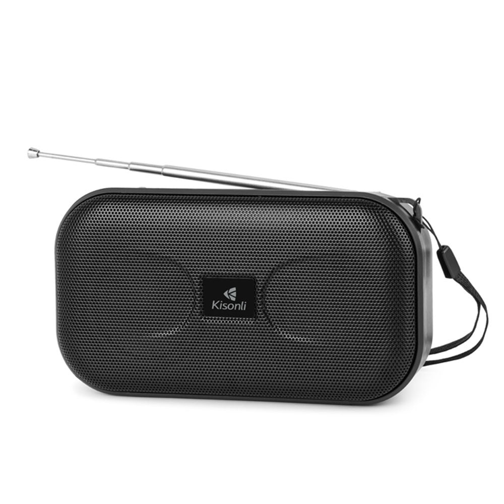 Kisonli SC-01, Bluetooth, FM, AUX, Black