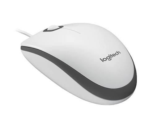 Logitech M100 USB Mouse White