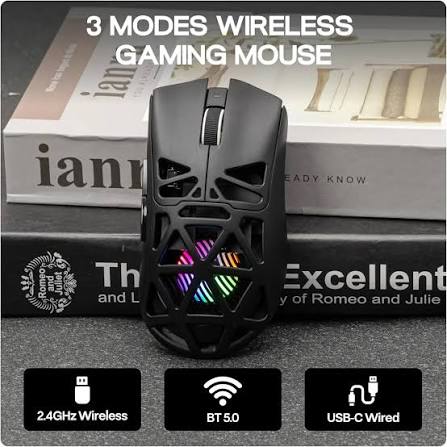 Aula SC620 Wireless Gaming Mouse 2.4G/USB-C/BT with 400mAh Battery Black