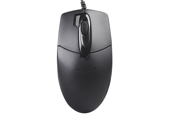A4tech Mouse OP-730D wired optical mouse in black for office, school, and home use