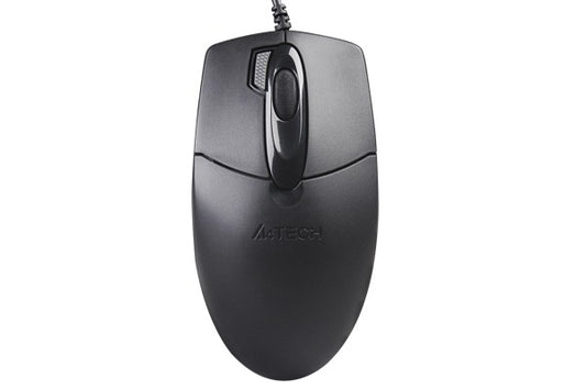 A4tech Mouse OP-730D wired optical mouse in black for office, school, and home use