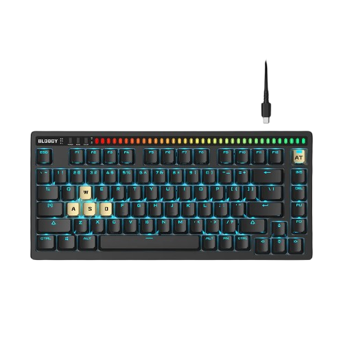 Bloody AT75 Alpha Optical Switch Mechanical Keyboard - Black