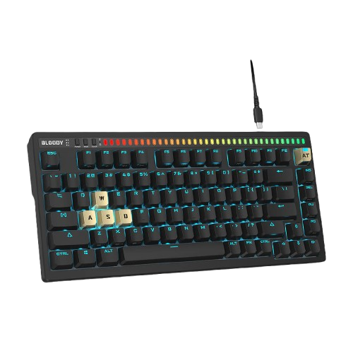 Bloody AT75 Alpha Optical Switch Mechanical Keyboard - Black