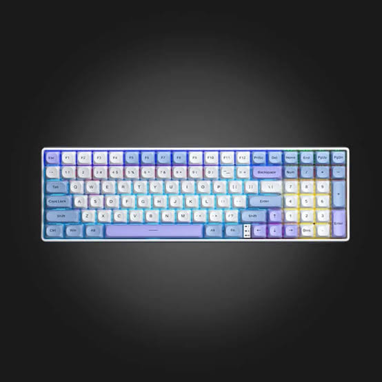 AULA S100 PRO Tri-Mode Wireless Mechanical Gaming Keyboard Light Blue White Black Purple Red Switch