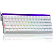 AULA WIN68 HE Side-Engraved keycaps White Gaming Keyboard