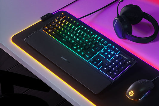 Apex 3 Whisper-Quiet Switches Full Size Gaming Keyboard