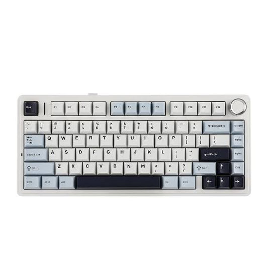 Aula F75 Glacier Blue (Light Blue +White + Black Purple) Gaming Keyboard
