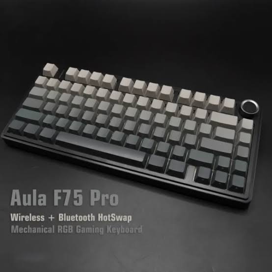 Aula F75 Pro Wireless Mechanical Gaming Keyboard 75% Gasket Hot Swappable Custom