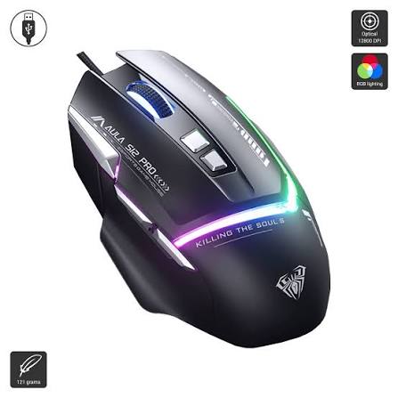 Aula Mountain S12Pro Wired RGB Gaming Mouse