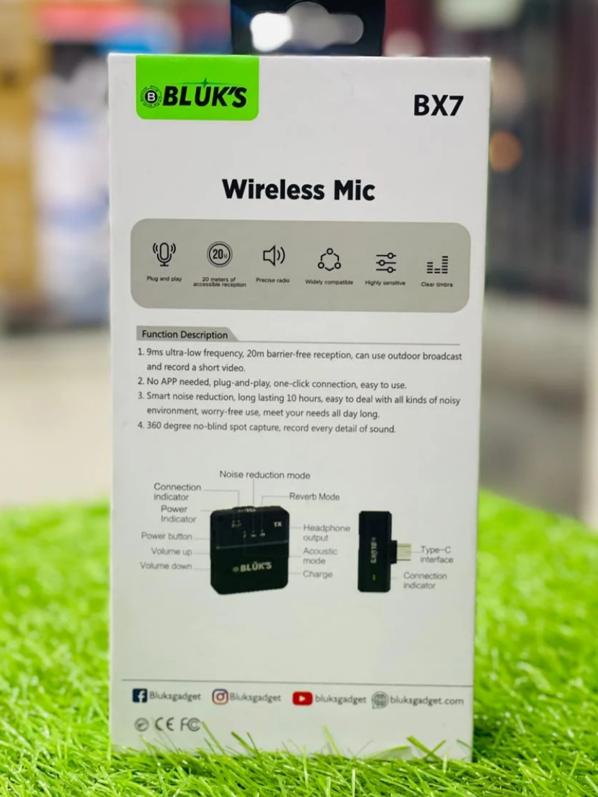 Bluks BX-7 Mic with Type C Connector