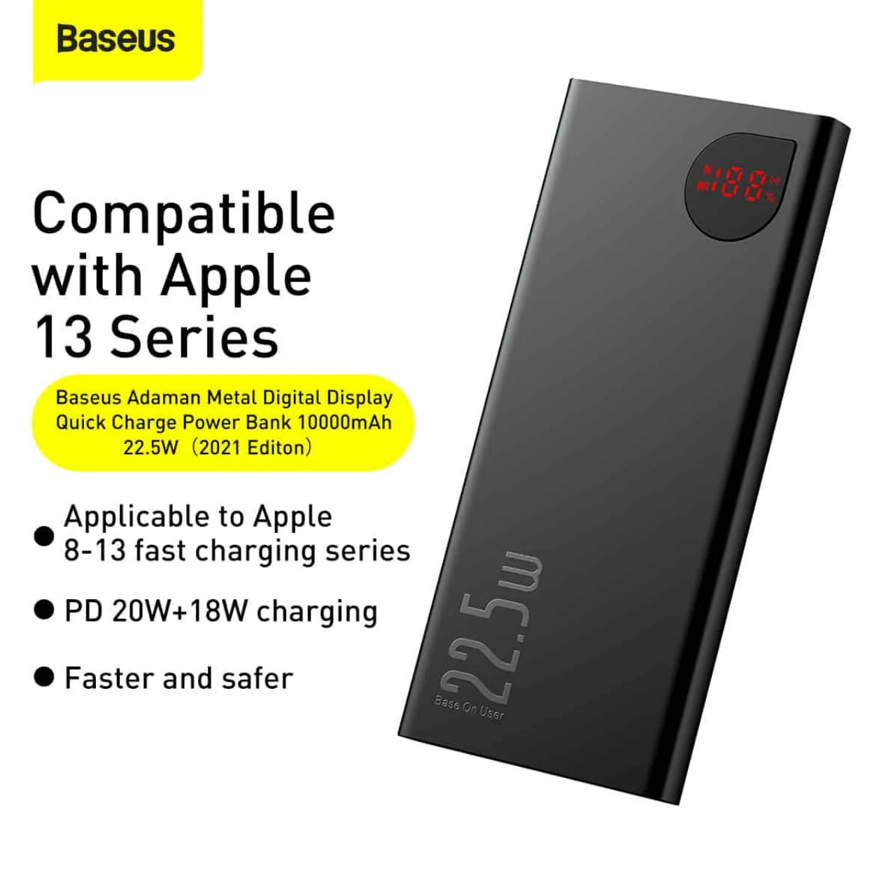 Baseus Adaman Metal 10000mAh 22.5W Power Bank
