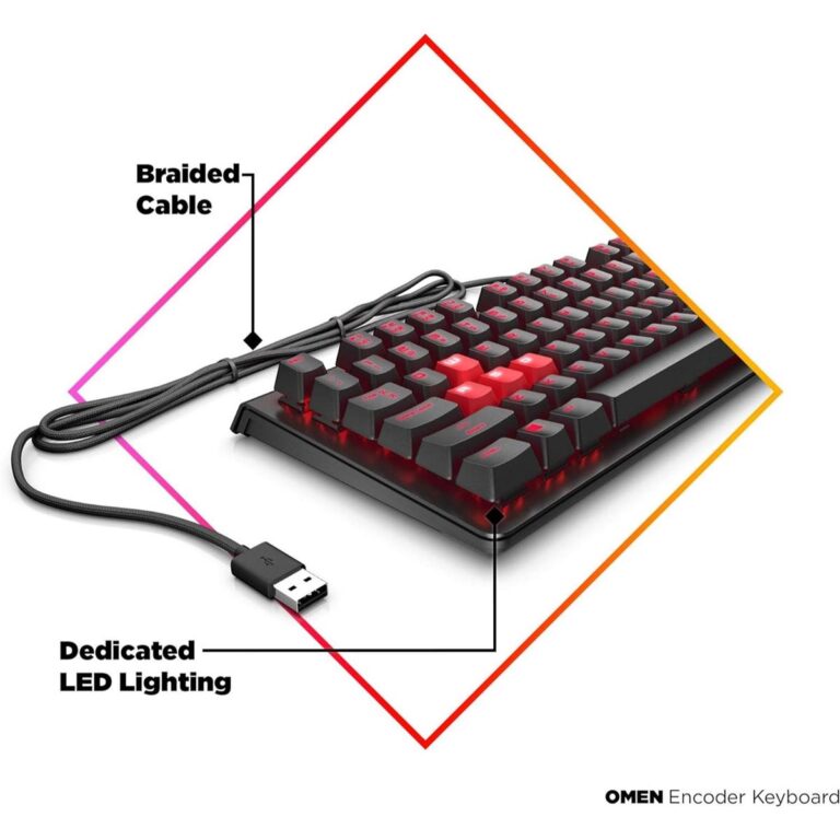 HP Omen Encoder Mechanical Gaming Keyboard – Red Switches