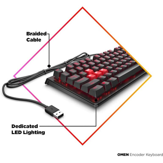 HP Omen Encoder Mechanical Gaming Keyboard – Red Switches