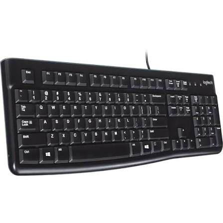 Logitech K120 USB Wired Black Keyboard