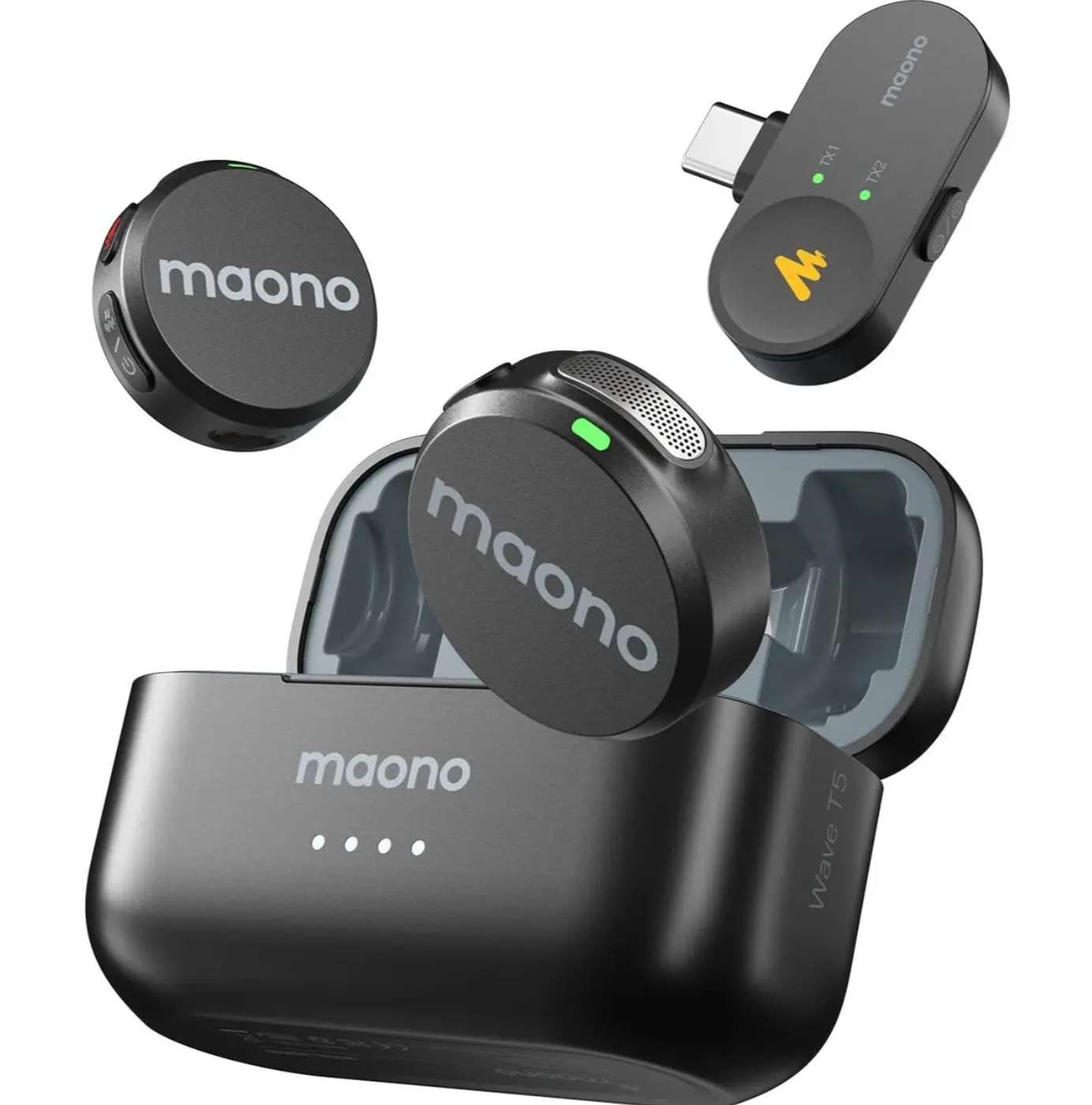Maono Wave T5 Wireless Lavalier Microphone