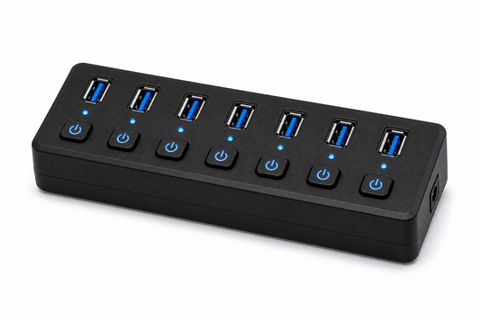 USB Hub 7 Port Button 3.0K