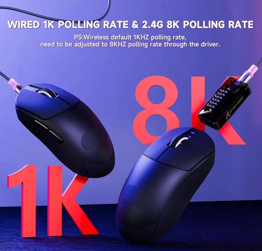 ATTACK SHARK X8 PRO Ultra-Light Wireless Gaming Mouse – Black