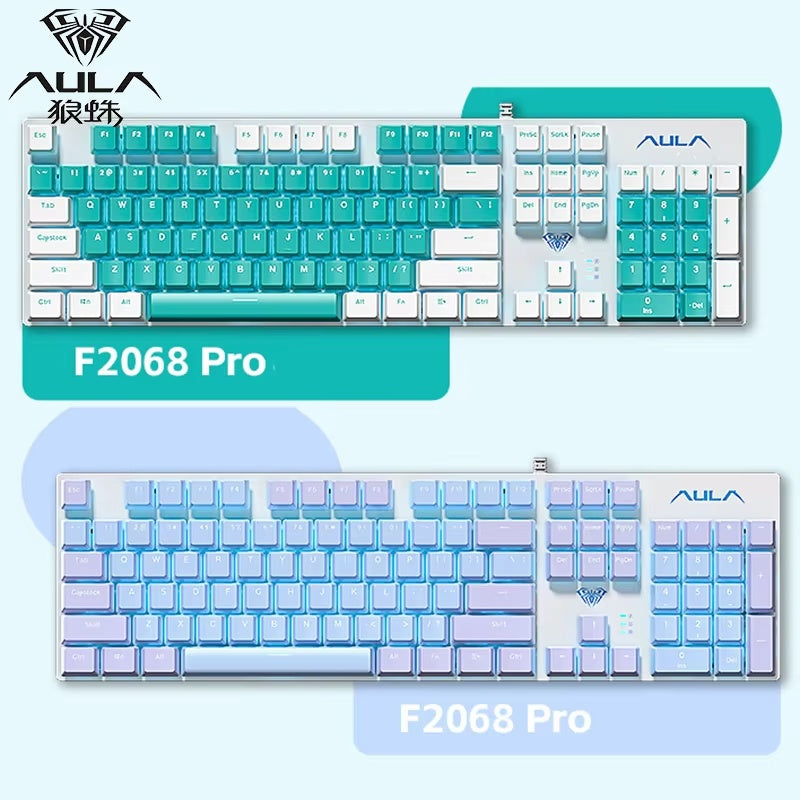 AULA F2068PRO Wired Mechanical Gaming Keyboard RED SWITCH Price in Pakistan