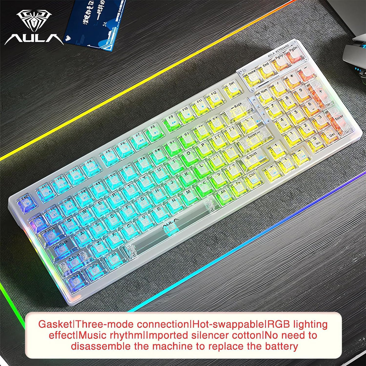 AULA F98 Wireless Keyboard Nimbus Switch V3 Price in Pakistan