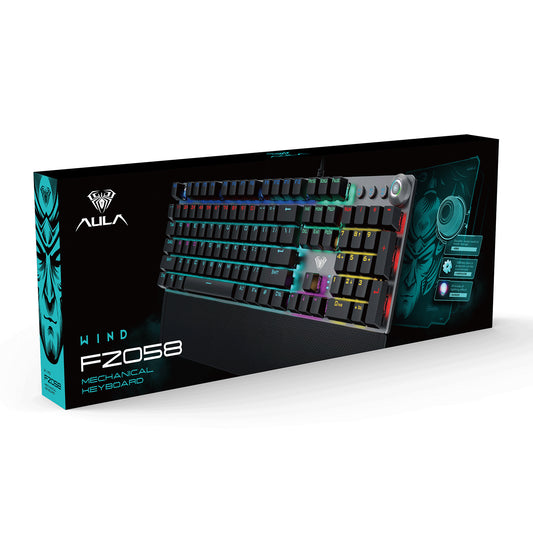 F2058 Wired Mechanical Gaming Keyboard + Blue switch Price in Pakistan