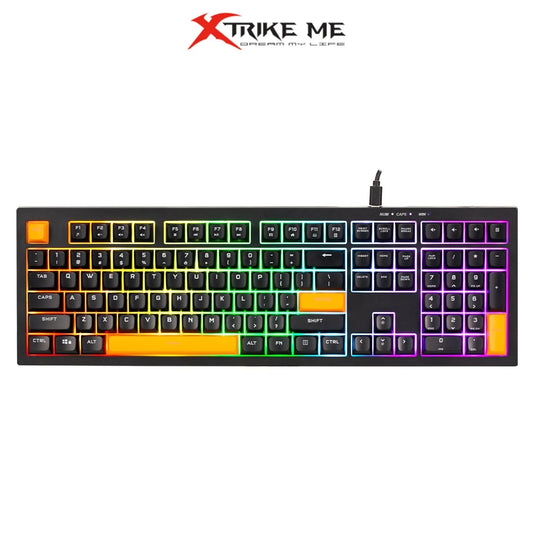 Xtrike Me KB-512 BK Membrane wired Gaming Keyboard with 7-color adjustable backlighting