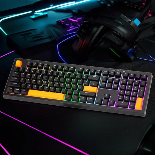 Xtrike Me KB-512 BK Membrane wired Gaming Keyboard with 7-color adjustable backlighting