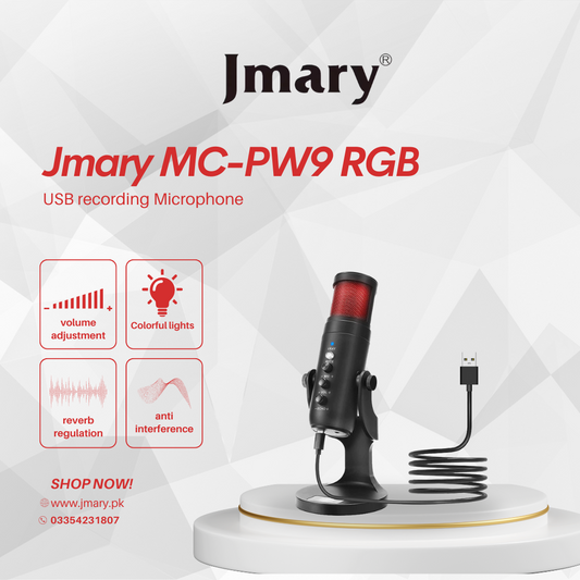Jmary MC-PW9 RGB USB Recording Microphone
