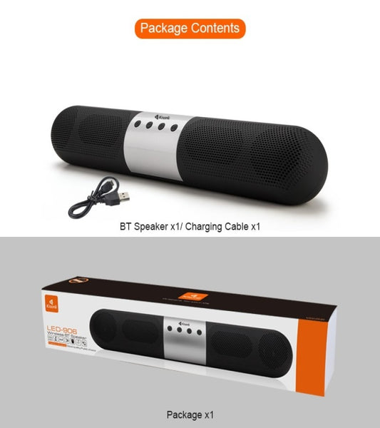 Kisonli LED-906 Woofers BT Sound System Speaker Wireless BT(V5.0)