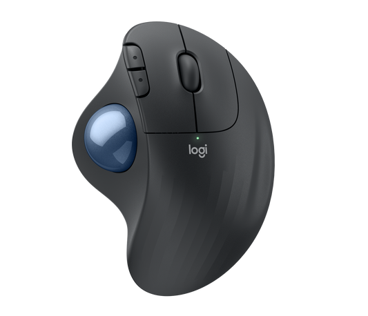 Logitech ERGO M575 Trackball for Business Wireless Mouse Graphite with ergonomic thumb-controlled trackball