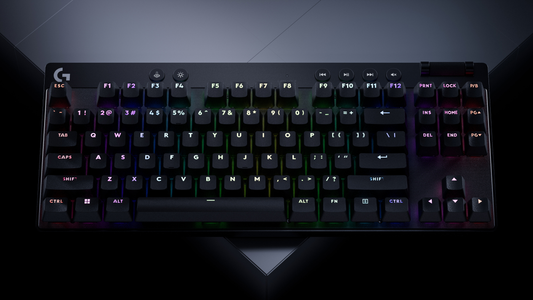 Logitech G Pro X TKL Rapid Gaming Keyboard Black with HITS magnetic switches and LIGHTSYNC RGB per-key lighting