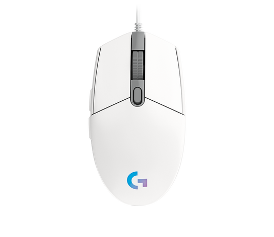 Logitech G102 Lightsync RGB Gaming Mouse White with 8000 DPI sensor and LIGHTSYNC RGB lighting