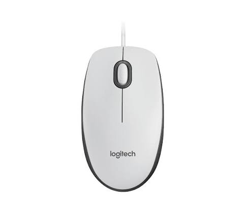 Logitech M100 USB Mouse White