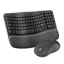 Logitech Wave Keys and Lift Vertical Mouse Combo US Intl Graphite