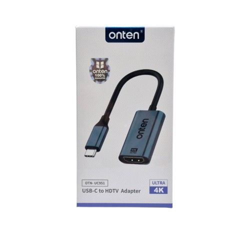 Onten Type C To HDMI UC951 4K 30Hz adapter for laptops, phones, monitors, and TVs