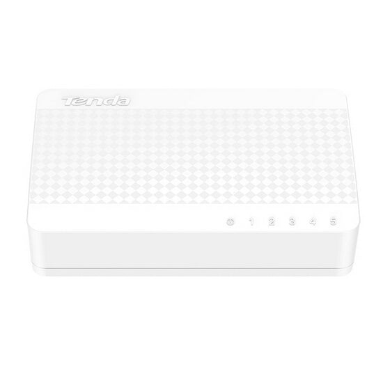 Tenda 5-port Ethernet Switch S105 black desktop switch with five Fast Ethernet ports for home and office networking