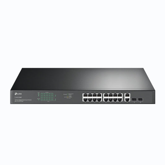 TP-Link TL-SG1218MP 18-Port Gigabit Easy Smart Switch with 16-Port PoE+ for CCTV and office networks in Pakistan