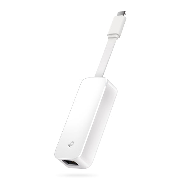 TP-Link UE300C USB Type-C to RJ45 Gigabit Ethernet adapter on a white background