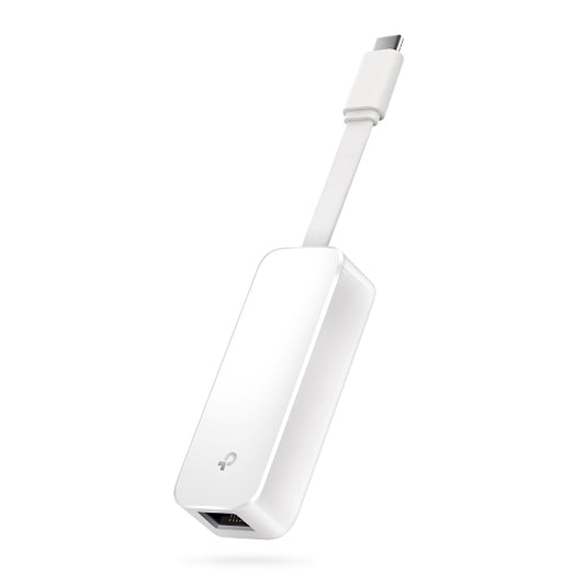 TP-Link UE300C USB Type-C to RJ45 Gigabit Ethernet adapter on a white background
